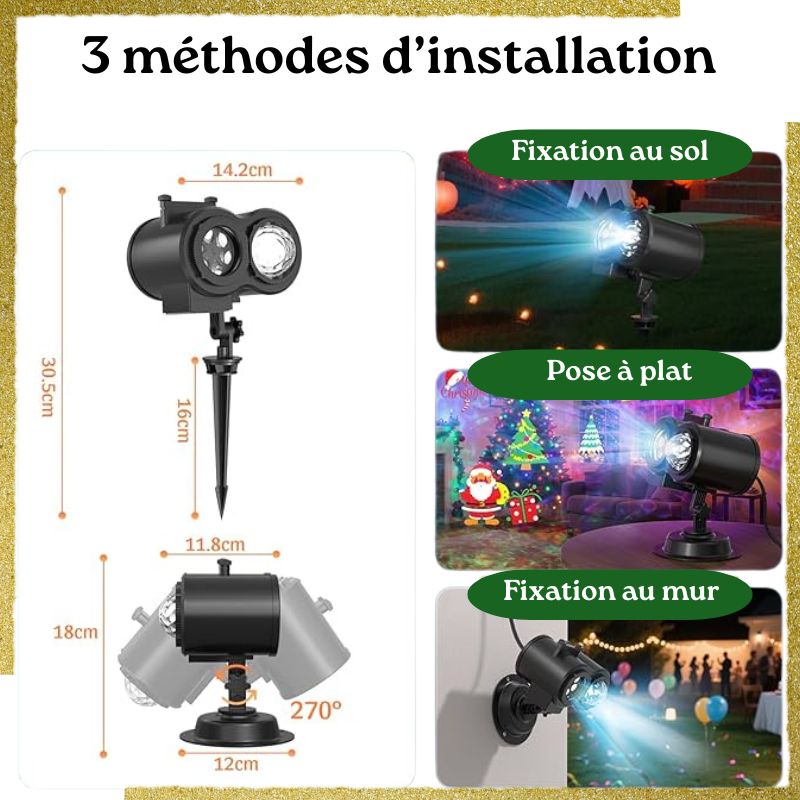 Yoozzo Projecteur de Noël