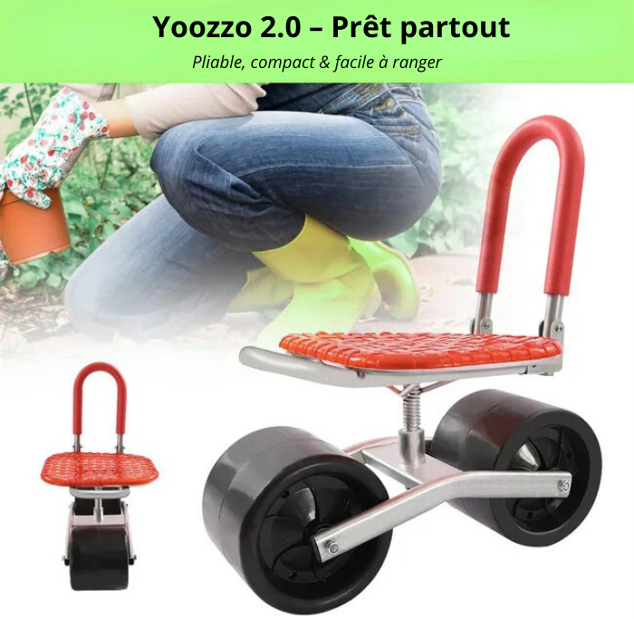 Yoozzo 2.0  – Siège roulant de jardin 360°