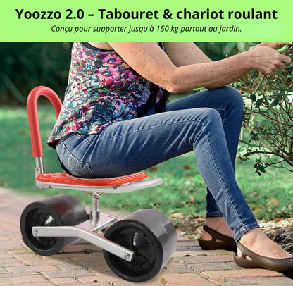 Yoozzo 2.0  – Siège roulant de jardin 360°