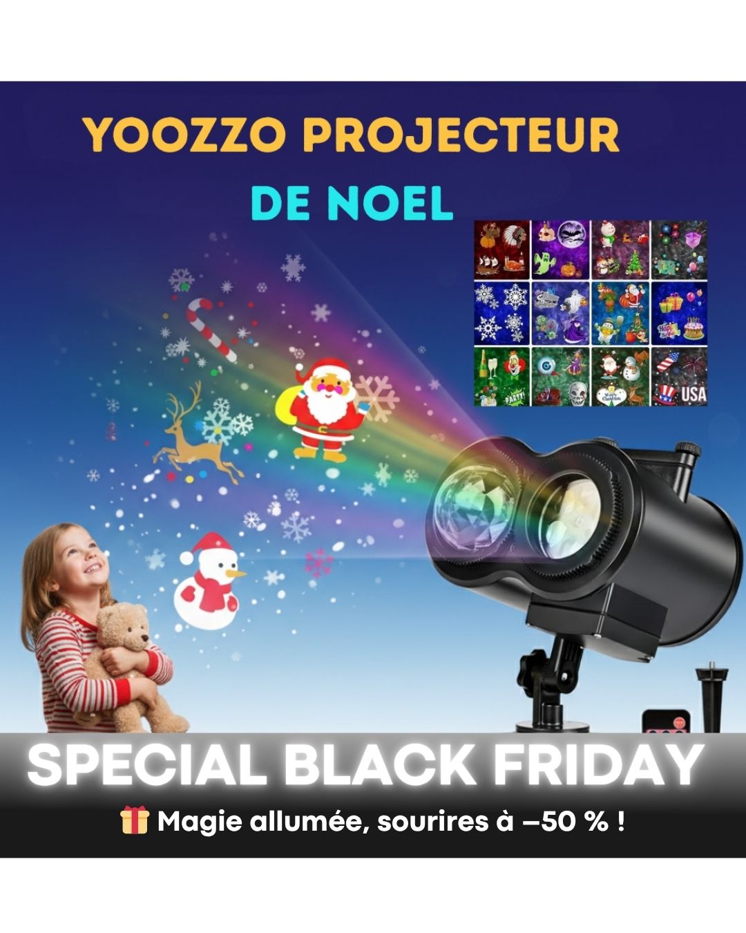 Yoozzo Projecteur de Noël